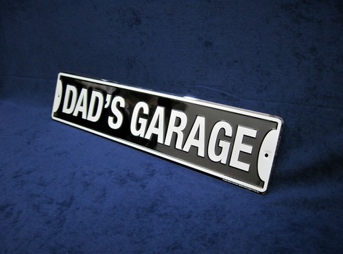 DAD'S GARAGE *US MADE* 24" Embossed Metal Street Sign -Man Cave Garage Bar Decor - Picture 5 of 10