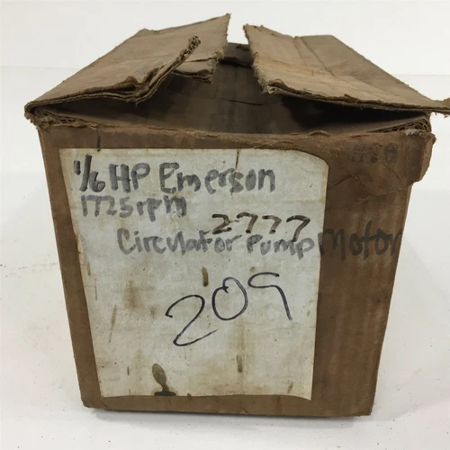 Emerson S60XZSND-5561 Circulator Pump 115V 1725RPM 1/6PH 3.3FLA Cat No 2777
