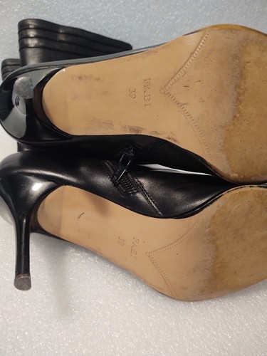 Authentic Fabi Black  Women's Pointed Toe Boots EU Size 39 Shoes Made In Italy - Picture 11 of 17