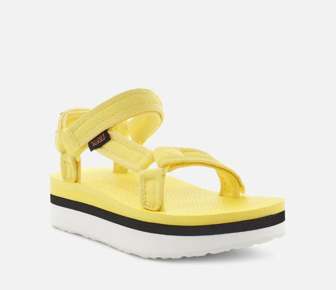 teva flatform yellow