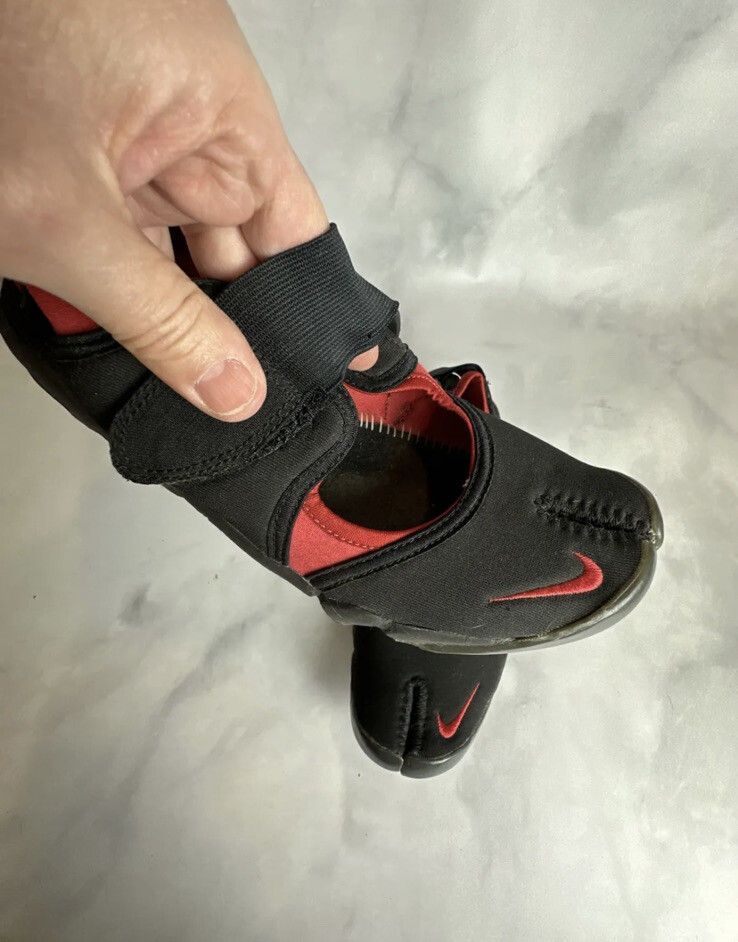 Rare NIKE split toe shoe air rift Vintage Red Black US 8 UK