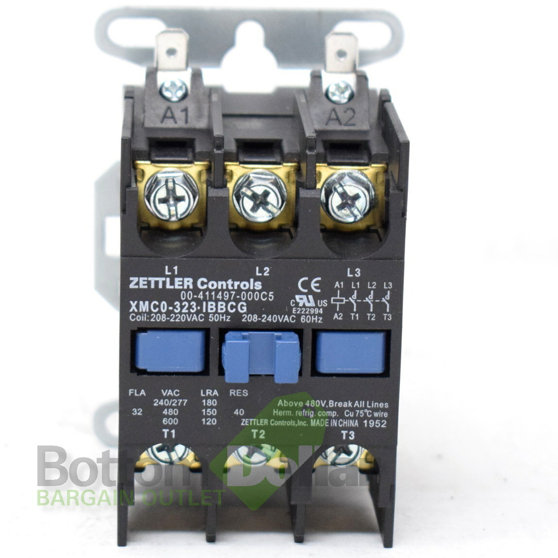 Zettler Controls XMC0-323-IBBCG 208-220Vac Coil 3Pole