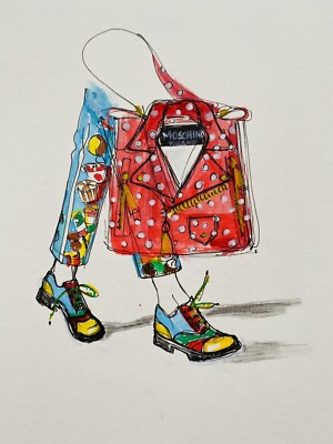 modeillustration original skizze 