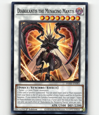 Yugioh Diabolantis the Menacing Mantis Photon Hypernova Common | eBay