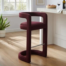 Winslow Bar Stool in Mulberry
