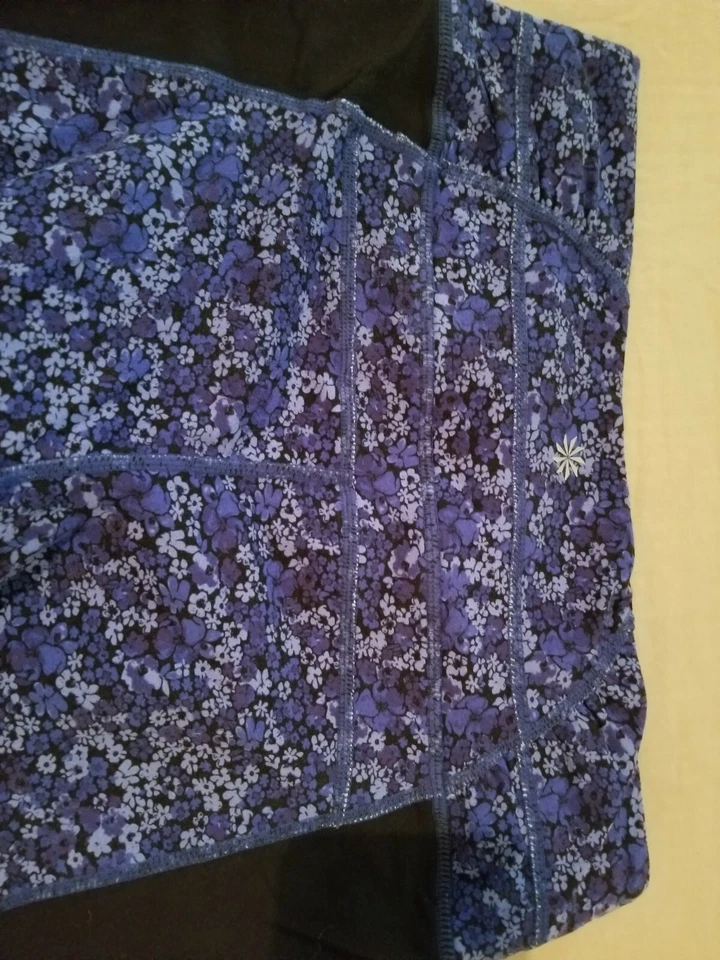 Pantalones Athleta Mujer M Medianos Púrpura Gimnasio Entrenamiento Yoga Foto 3 de 4