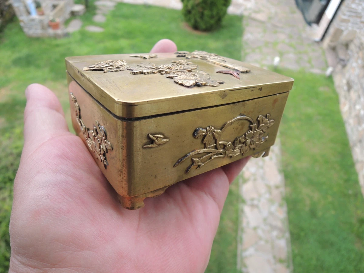 铜日本古董盒子| eBay