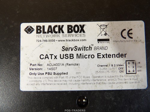 SCATOLA NERA 724-746-5500 ServSwitch USB Micro Extender ACU4001A - ALIMENTATO... - Afbeelding 7 van 7