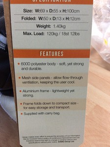 vango microlite tall chair