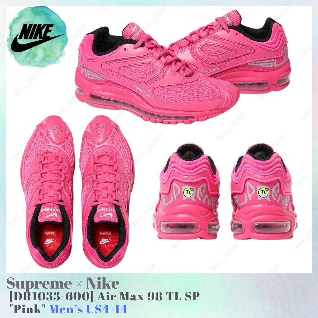 Size 10.5 - Nike Supreme x Air Max 98 TL SP Pinksicle for Size 10.5 - Nike Supreme x Air Max 98 TL SP Pinksicle for