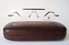 Neostyle Germany Titanium 55-14 140 Dynasty 728 Silver Black Frames Mens Rimless
