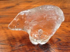 Vintage Pukeberg Sweden Swedish Crystal Mid Century Modern Polar Bear Figurine