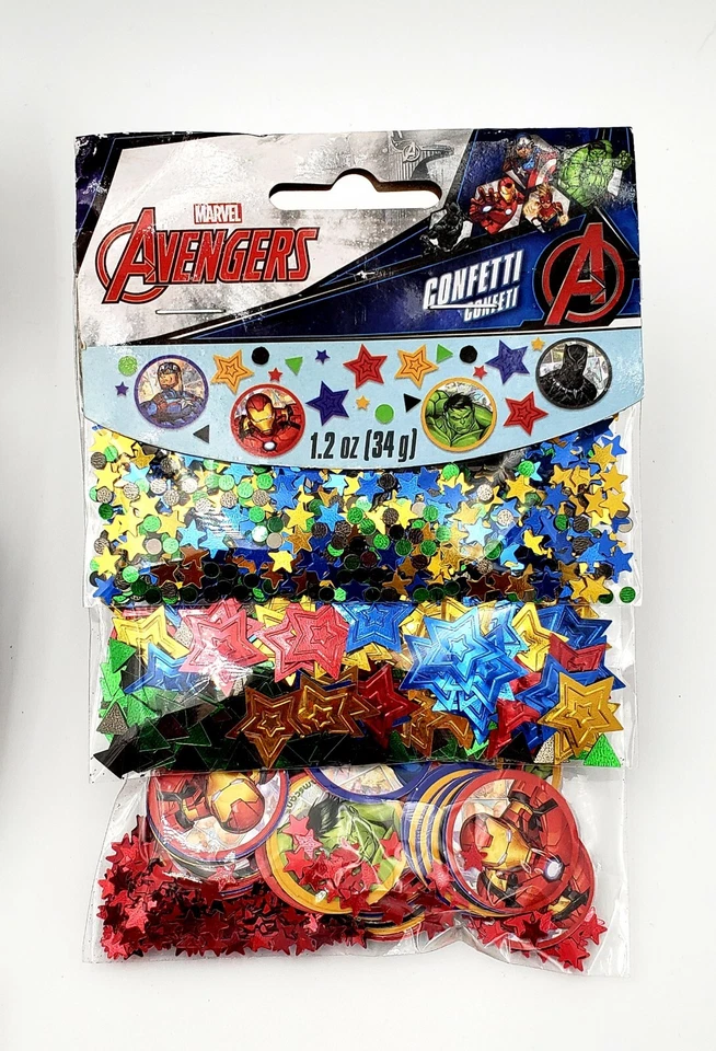 Vengadores Combo (8) Blowouts + Bolsa de Confeti 1.2 OZ Fiesta de Cumpleaños Favores Juguetes Nuevo Foto 3 de 4