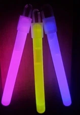 3" Glo-stick U Choose Color & Qty Save Big Yellow Purple Pink