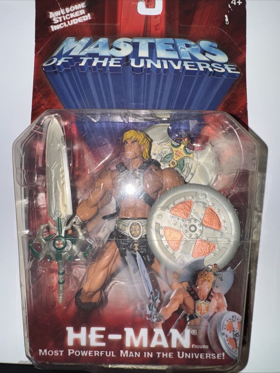Masters of the Universe He-Man Action Figure w Trading Card NEW