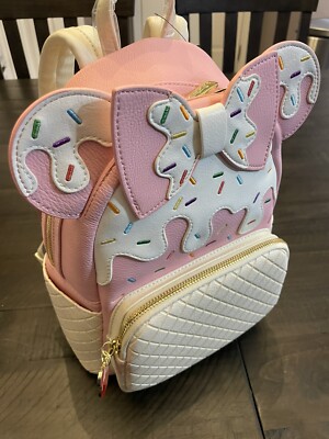 disney minnie mouse strawberry sundae mini backpack Disney Minnie Mouse Strawberry Sundae Mini Backpack Loungefly NWT Sweet  Treats