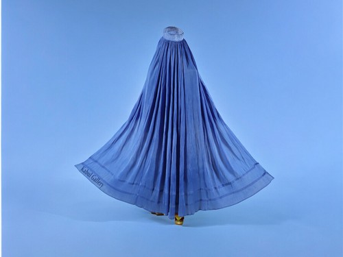 Original Afghan Frauen Burka Burqua umhang burqa Hijab niqab chador abaya Blau - Picture 5 of 22