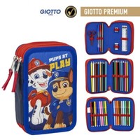 Paw Patrol 3 Fach MäPpchen Federmappe Federtasche (GefüLlt) 44 Teilig