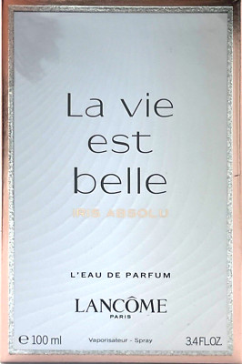 LANCOME LA VIE EST BELLE IRIS ABSOLU EAU DE PARFUM SPRAY WOMEN 3.4 Oz / 100 ml