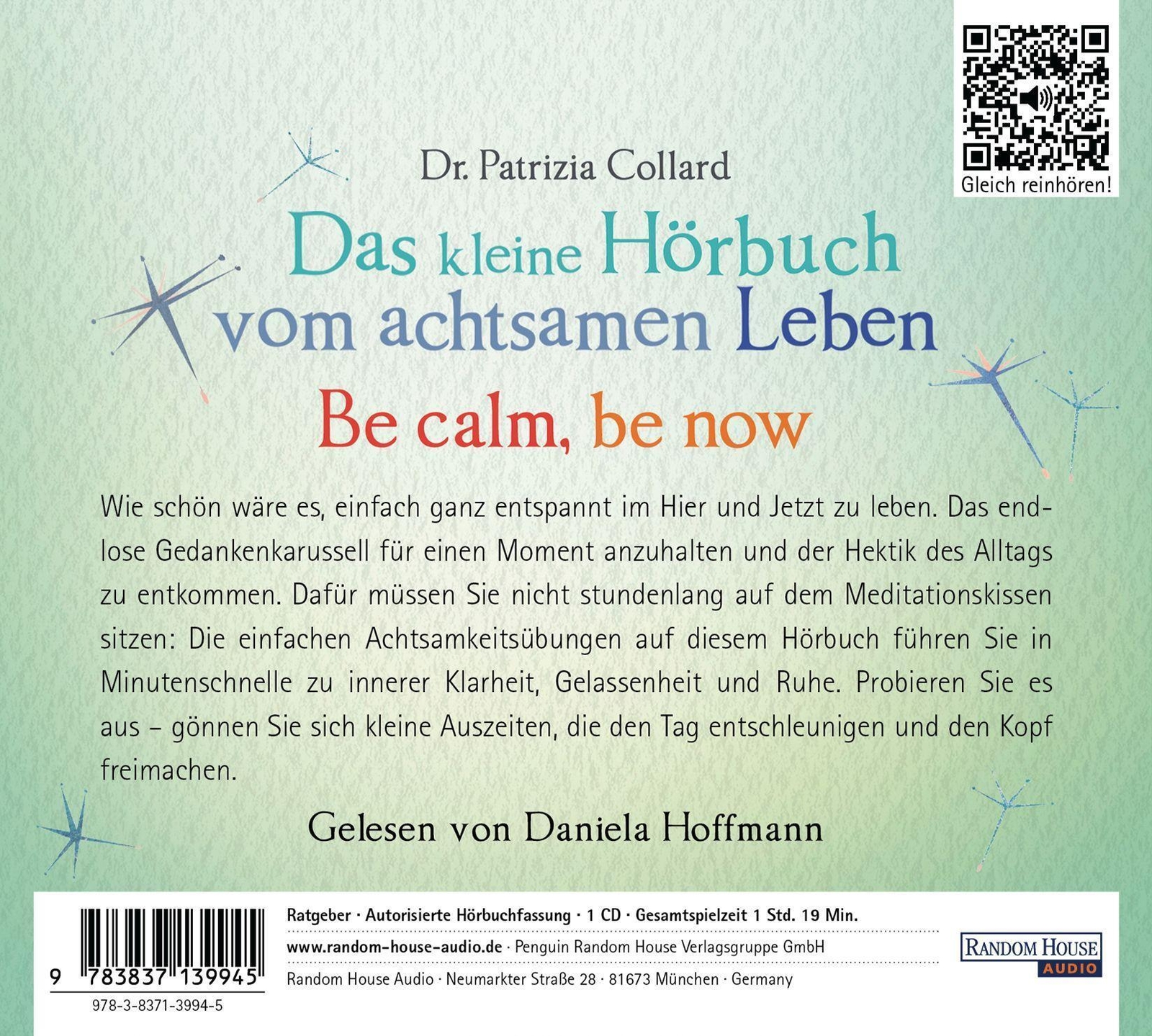 Thumbnail - Das Kleine Hör-buch Vom Achtsamen Leben | Patrizia Collard | Audio-cd