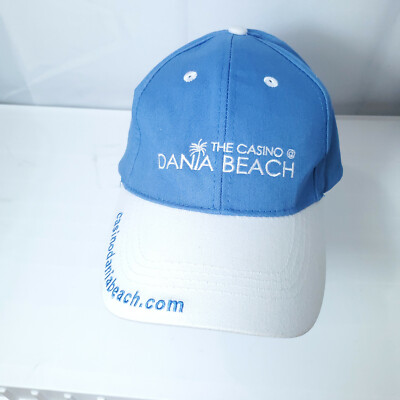 The Casino Dania Beach Hat Cap Strapback Mens Blue  One Size Cotton Solid Logo