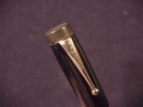 PARKER BLACK DUOFOLD SR, STREAMLINE, C1930, REP 2TONE ARROW NIB, BF, GFT - Picture 2 of 7