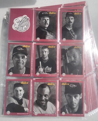 1991 Leaf STUDIO Baseball 1-263 card complete set plus header card