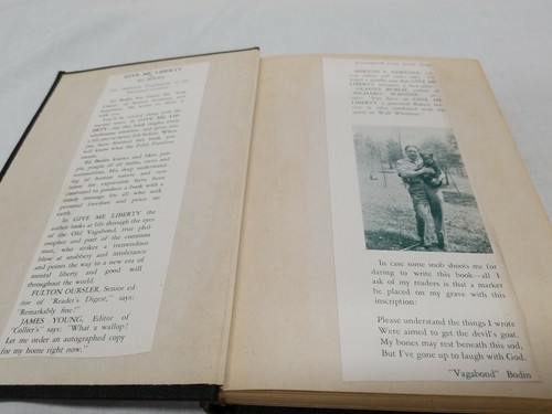Antique 1946 Ed 'Vagabond' Bodin / GIVE ME LIBERTY - First Edition - Picture 12 of 12