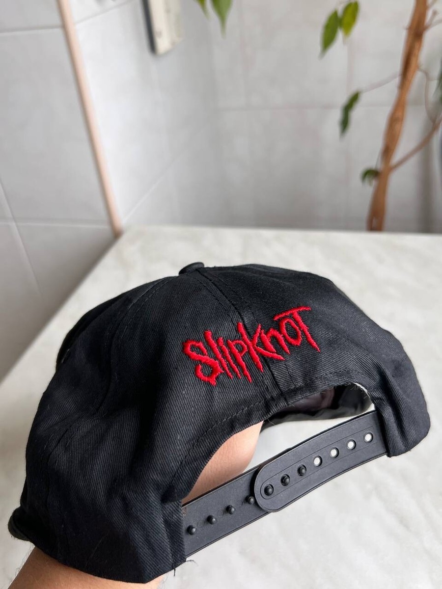 Vintage Slipknot Goat Hat Cap Rock Logo 90s Rare Black