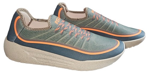 Scarpe antiscivolo Psudo da uomo taglia 13 Racer made in USA - nero/oliva nuove come nuove - Foto 3 di 8