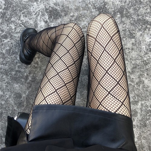 Women Sexy Hollow Fishnet Socks Thigh-High Stockings Tights Pantyhose Hosiery - Picture 22 of 49
