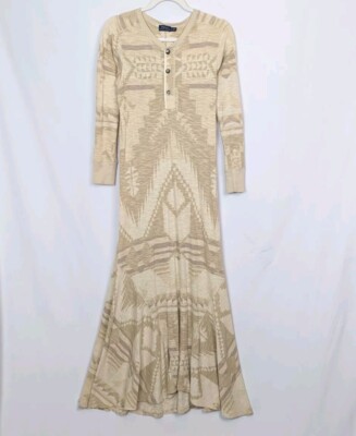 POLO RALPH LAUREN M Southwestern Aztec Cotton Henley