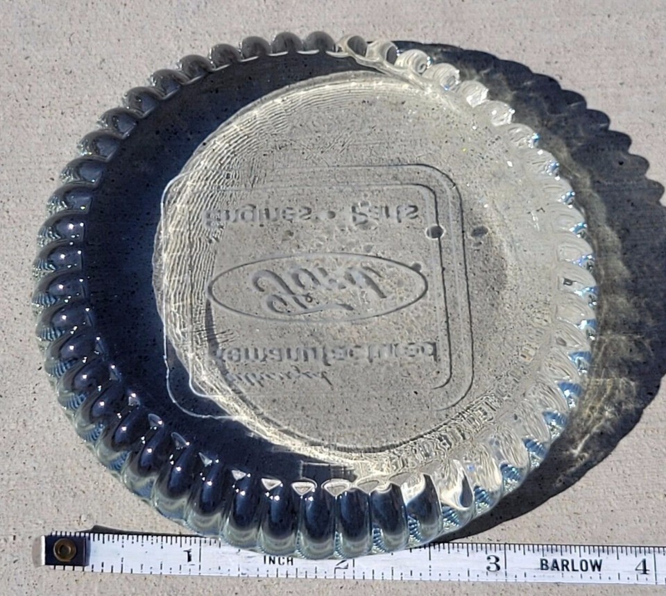FORD ENGINE PARTS AUTHORIZED REMANUFACTURED GLASS PAPERWEIGHT