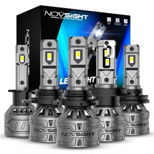 NOVSIGHT H1 H4 H7 H11 9005 9006 9012 LED Headlight Kit 13000LM Globe Bulbs 6500K
