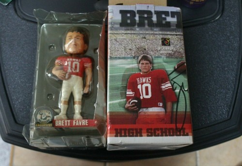 Brett Favre/Packer Set (High School bobble hd, Headliner and Pkt. Pro Helmet) - Picture 2 of 4