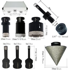 8pcs/box Diamond Core Drill Bits Set Ceramic Tile Marble Hole Saw Set Kit Tool