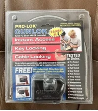 Pro-Lok Gunlok 3 Locks in 1 - Instant Access, Key Locking, Cable Locking NEW