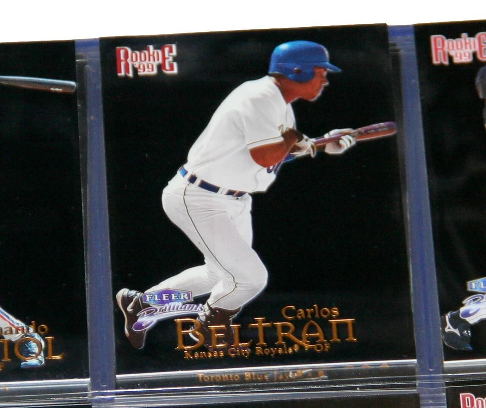 Juego completo de béisbol Fleer Brilliants 1999 (175) Halladay Beltrán radiocontrol con carpeta Foto 3 de 4