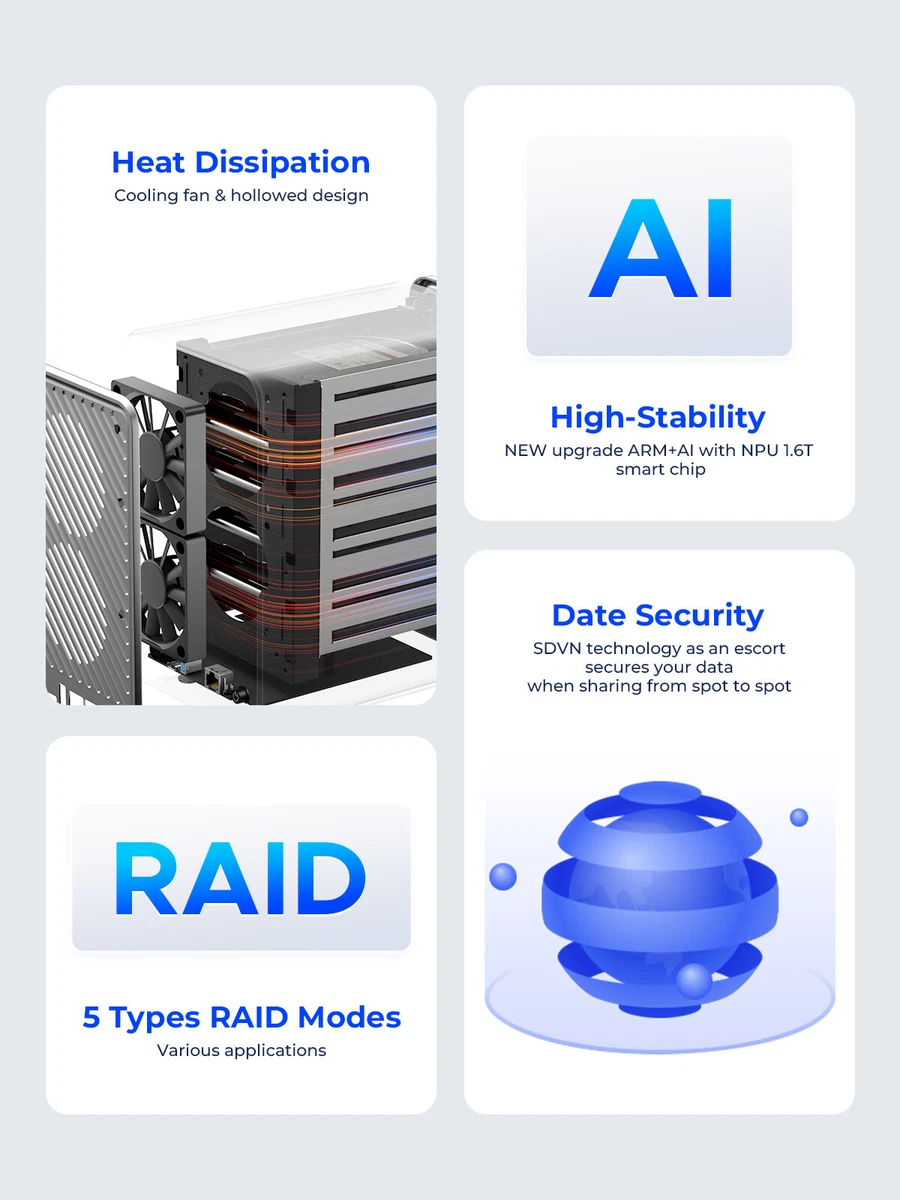 ORICO MetaCube TS200 2-Bay NAS Storage System RAID Setup
