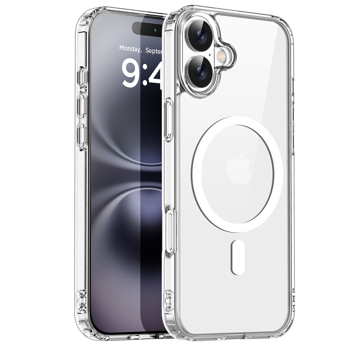 For Apple iPhone 16 Pro Max/16 MagSafe Clear Case Shockproof