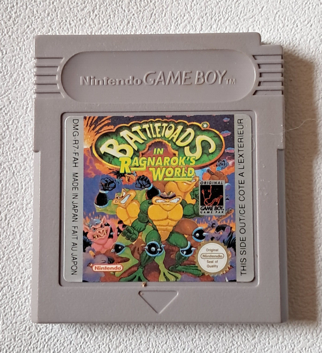 BATTLETOADS IN RAGNAROK'S WORLD PAL FAH  GAME BOY TRES    BON ETAT