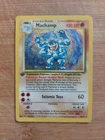 1st Edition Machamp 8/102 Holo Base Set Pokemon Card WOTC LP-HP