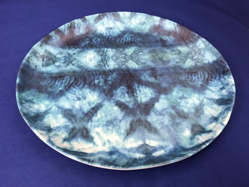 Anthropologie MESA Melamin 10 3/4" SPEISETELLER Batik BATIK DESIGN 3er Set - Bild 6 von 11