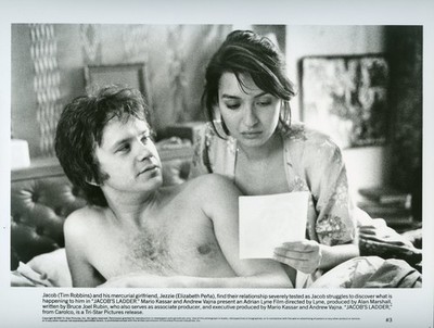 JACOB'S LADDER 8x10 b/w Press Photo / Elizabeth Pena & Tim Robbins