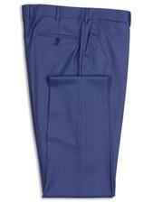 SARTORIA PARTENOPEA Blue Wool Super 160'S Dress Pants