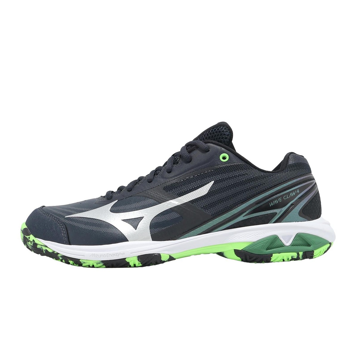 Mizuno Wave Claw 4 Super Wide Black Green Men Badminton Shoes