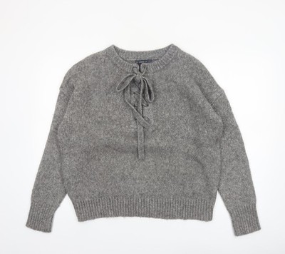 Pullover Pulli Damen UK Größe M Zara Grau