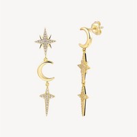 Ohrstecker - Cosmos - 925 Silber - 18K Vergoldet