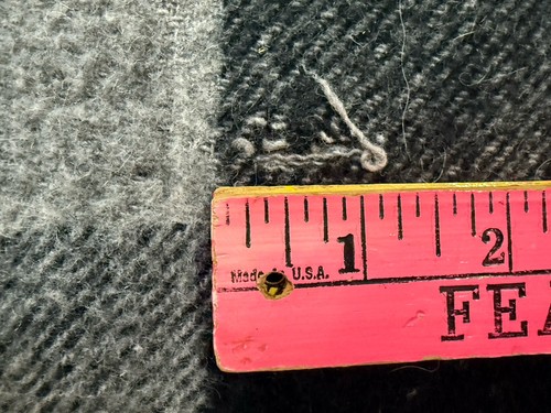 Manta Terry Town Flecos Australiana Mezcla de Lana Fina Mezcla Acrílica Defecto - Imagen 6 de 12