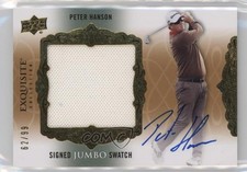 2014 UD Exquisite Collection Signed Jumbo Swatch 62/99 Peter Hanson Rookie Auto